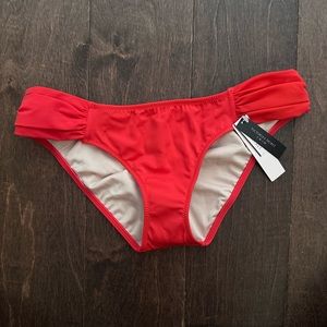 Coral/Red Victoria’s Secret Bikini Bottoms Size Small